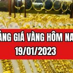 Giá vàng hôm nay 19/01/2023: Giá vàng nhẫn 9999 vàng miếng SJC mới nhất